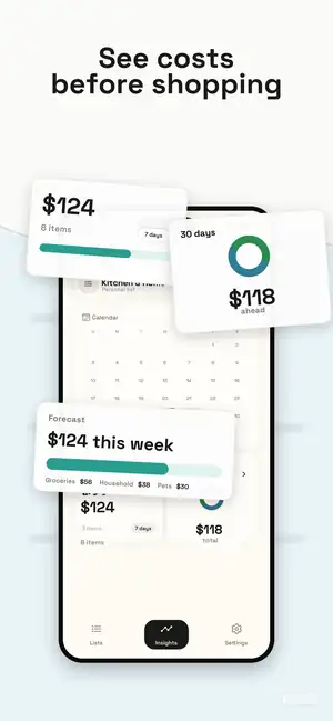 Restock cost forecast screenshot